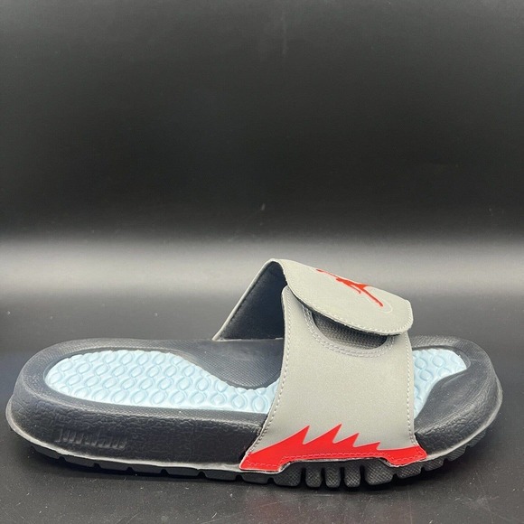 Nike Men's Jordan Hydro V Retro BG Slides 555511-028 Size 5Y Black Infrared RF - Picture 3 of 3